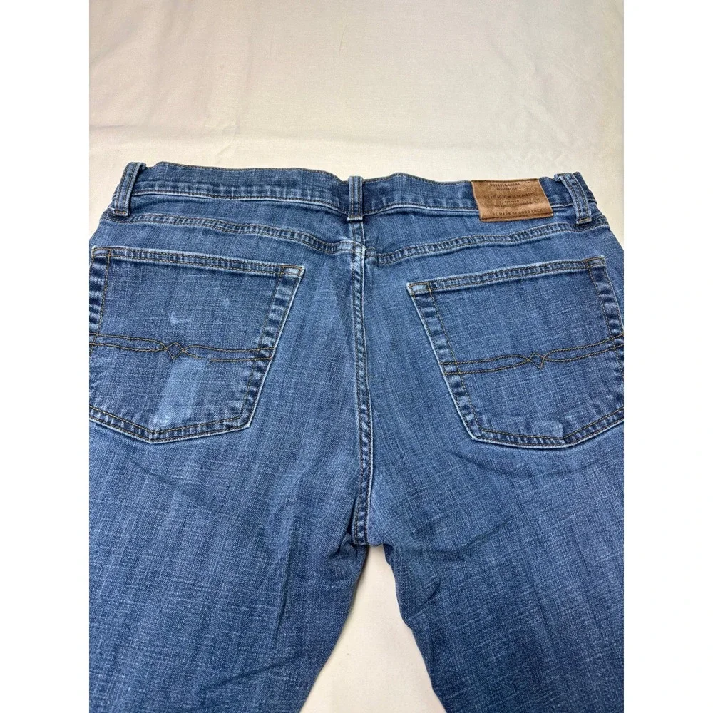 Lucky‎ Brand 221 Straight Mens Jeans 36x28 Medium Wash Blue Stretch Denim